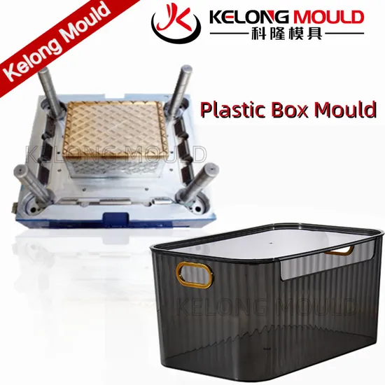 Injection Mould for Stackable with Wheels Plastic Foldable Storage Box