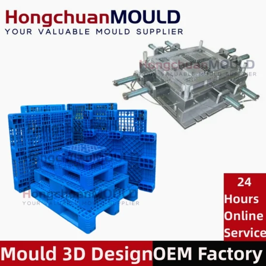 Stampi per pallet in plastica reversibili impilabili di grandi dimensioni in HDPE europeo per carichi pesanti